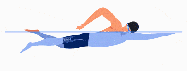 شنای-کرال-سینه از انواع شنا